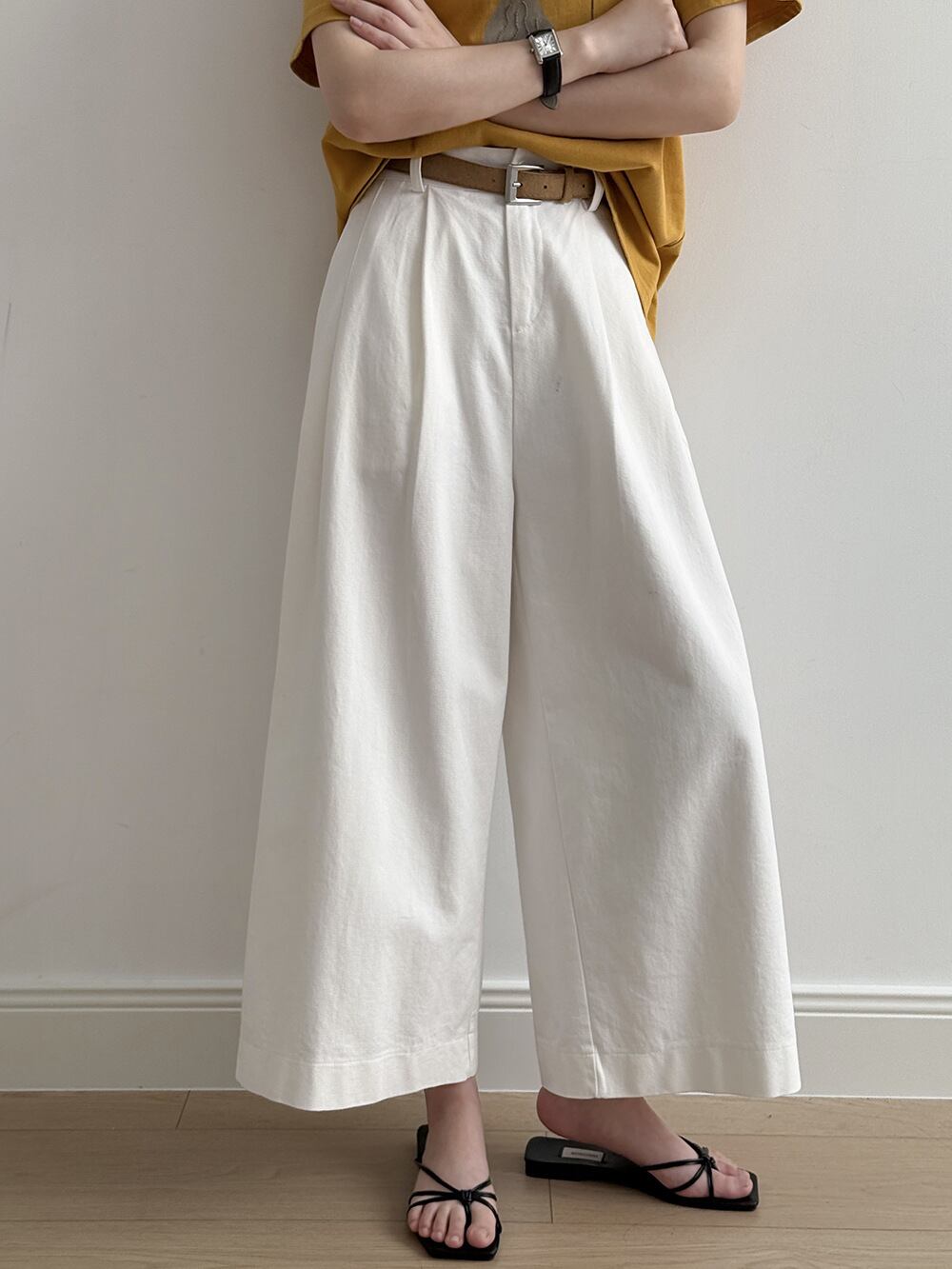 【bottoms】ワイドパンツ　M29959