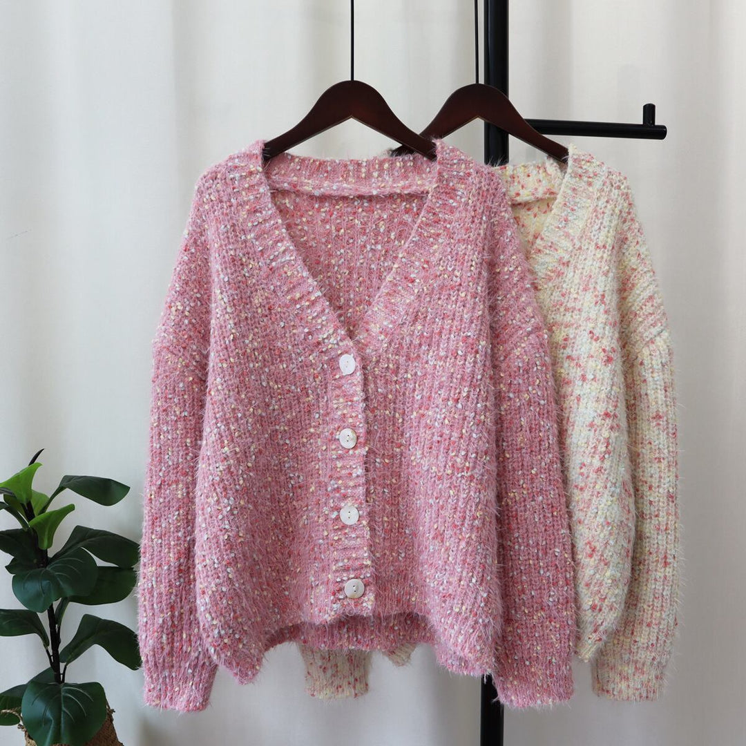 【outer】Vネックニットカーデ　M18541