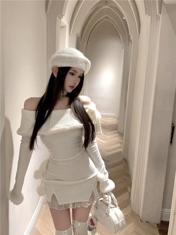 【dress】オフショルダーワンピース　M28460
