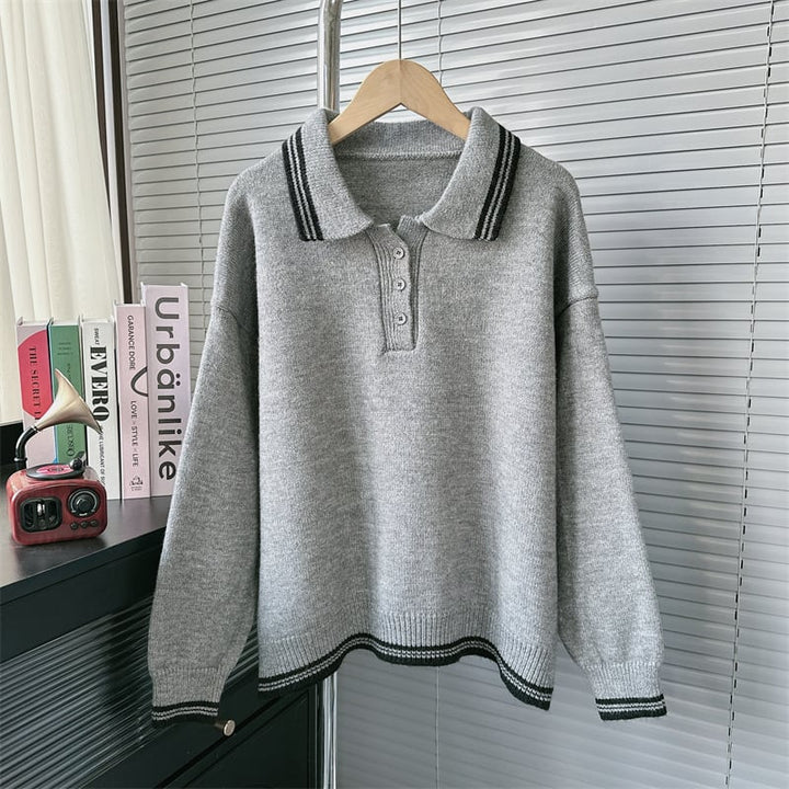 【set】POLOネックニットセーター+スカートセット　M26884