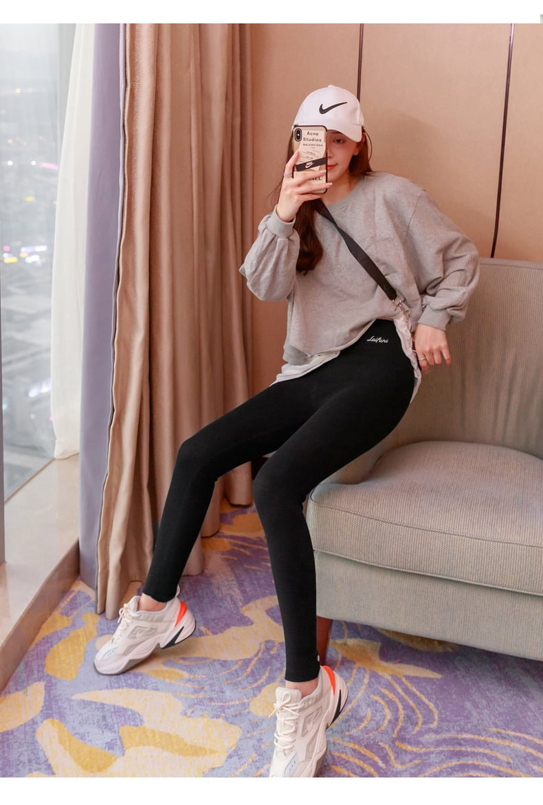 【bottoms】秋冬レディース暖かい保温防寒ズボンスキニー美脚レギンス　N2954