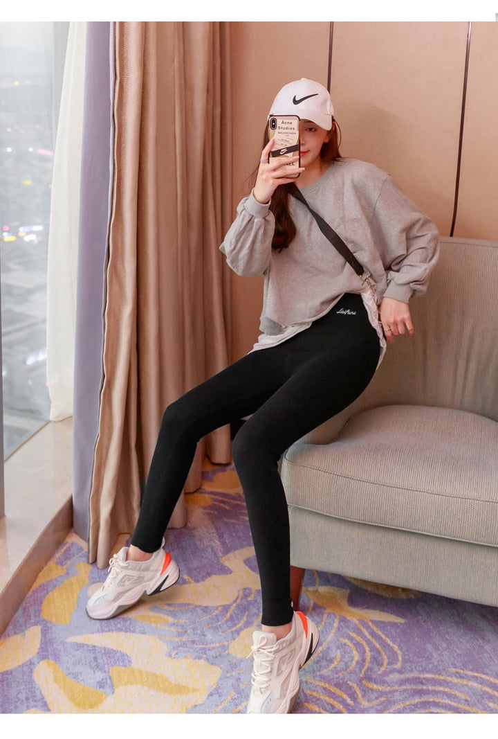 【bottoms】秋冬レディース暖かい保温防寒ズボンスキニー美脚レギンス　N2954