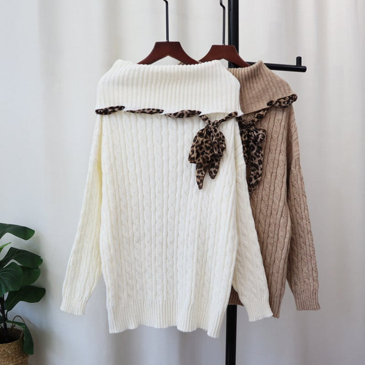 【tops】ボートネックニットセーター　M26870