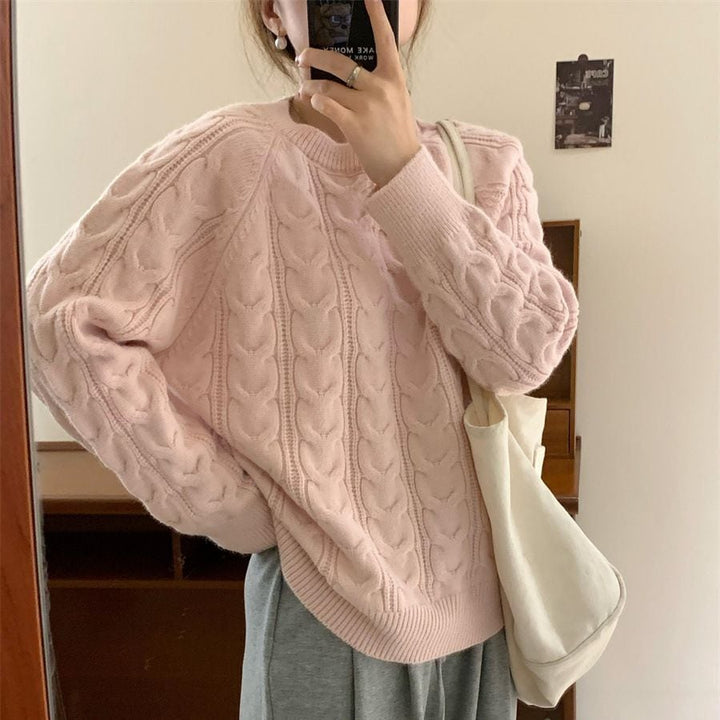 【tops】クルーネックニットセーター　M17980