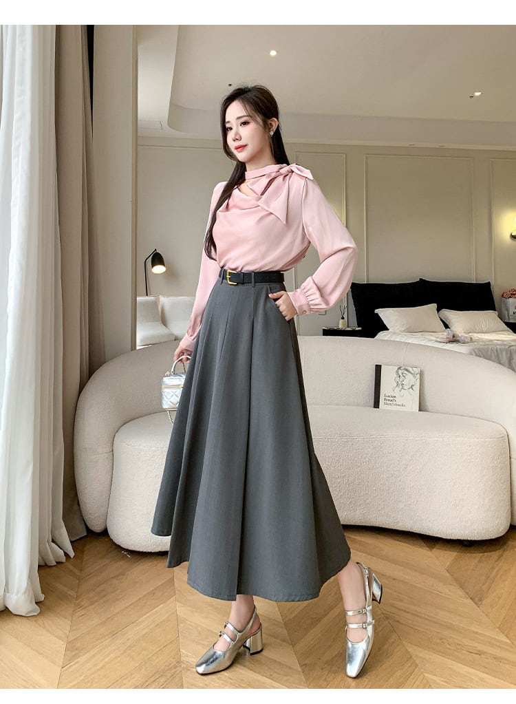 【bottoms】ロング丈スカート　M25632