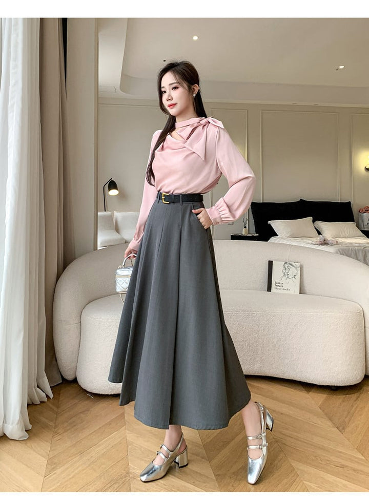 【bottoms】ロング丈スカート　M25632