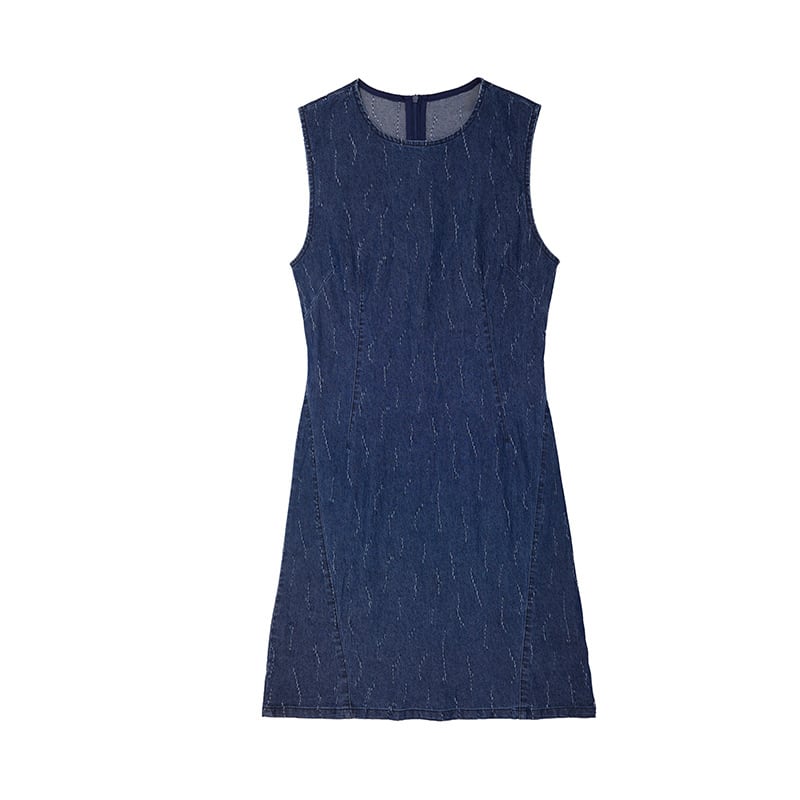 【dress】デニムベストワンピース Q8418