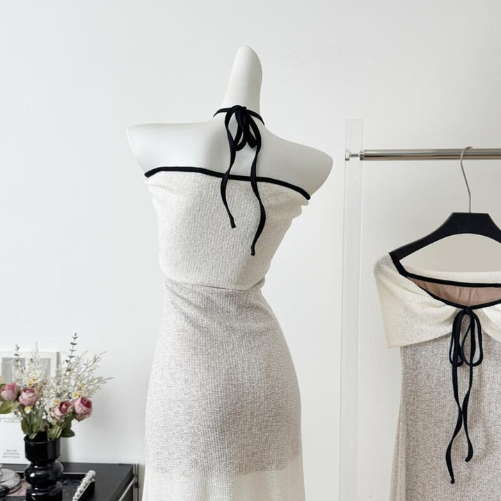 【dress】2wayオフショルダーロングワンピース Q8035