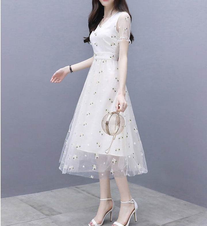 【dress】話題沸騰中 オシャレスウィート花柄ワンピース　M16806