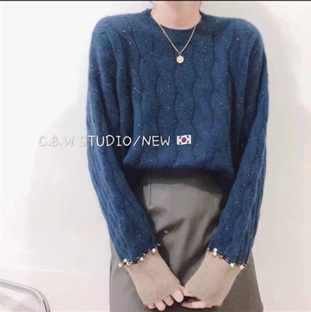 【tops】キラキラニットセーター　M18335