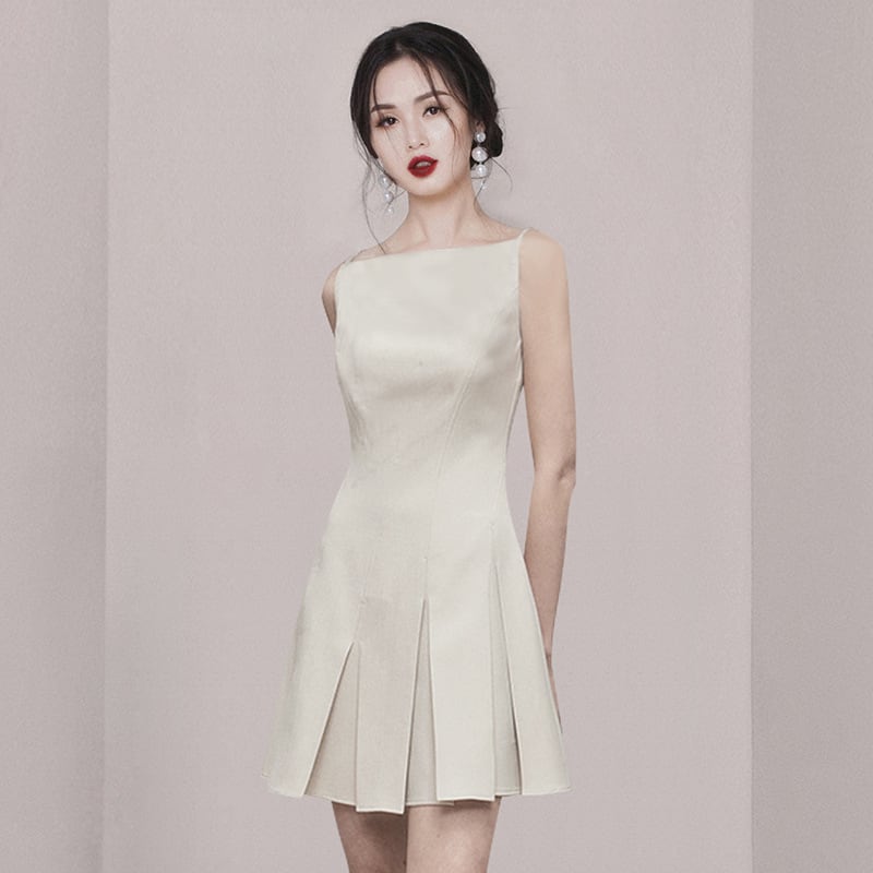 【dress】主役級ノースリーブエレガントデートワンピース　M16749