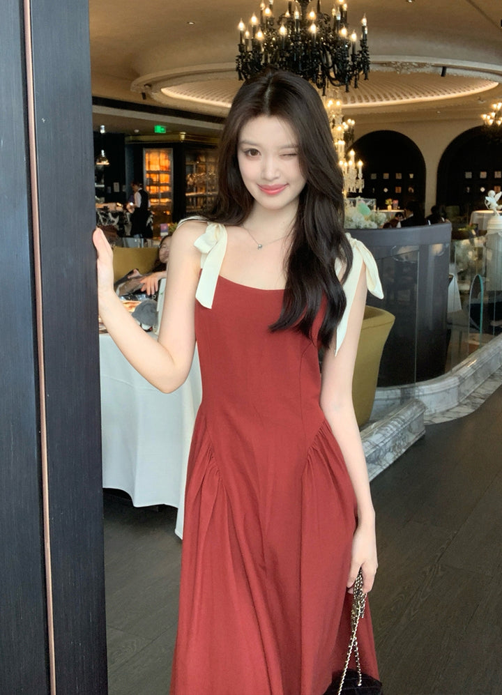 【dress】Aラインロングキャミワンピース Q9112