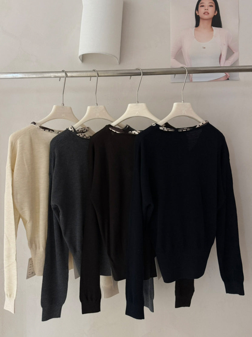 【tops】ニットトップス Q9145