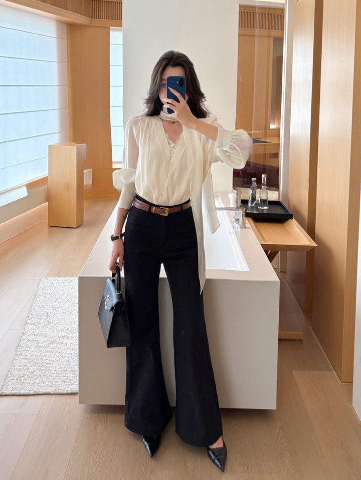 【tops】レースドッキングトップス Q8970