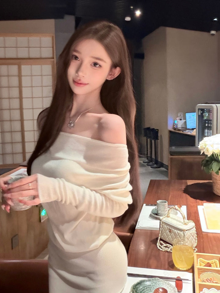 【dress】ワンショルダータイトワンピース Q9300