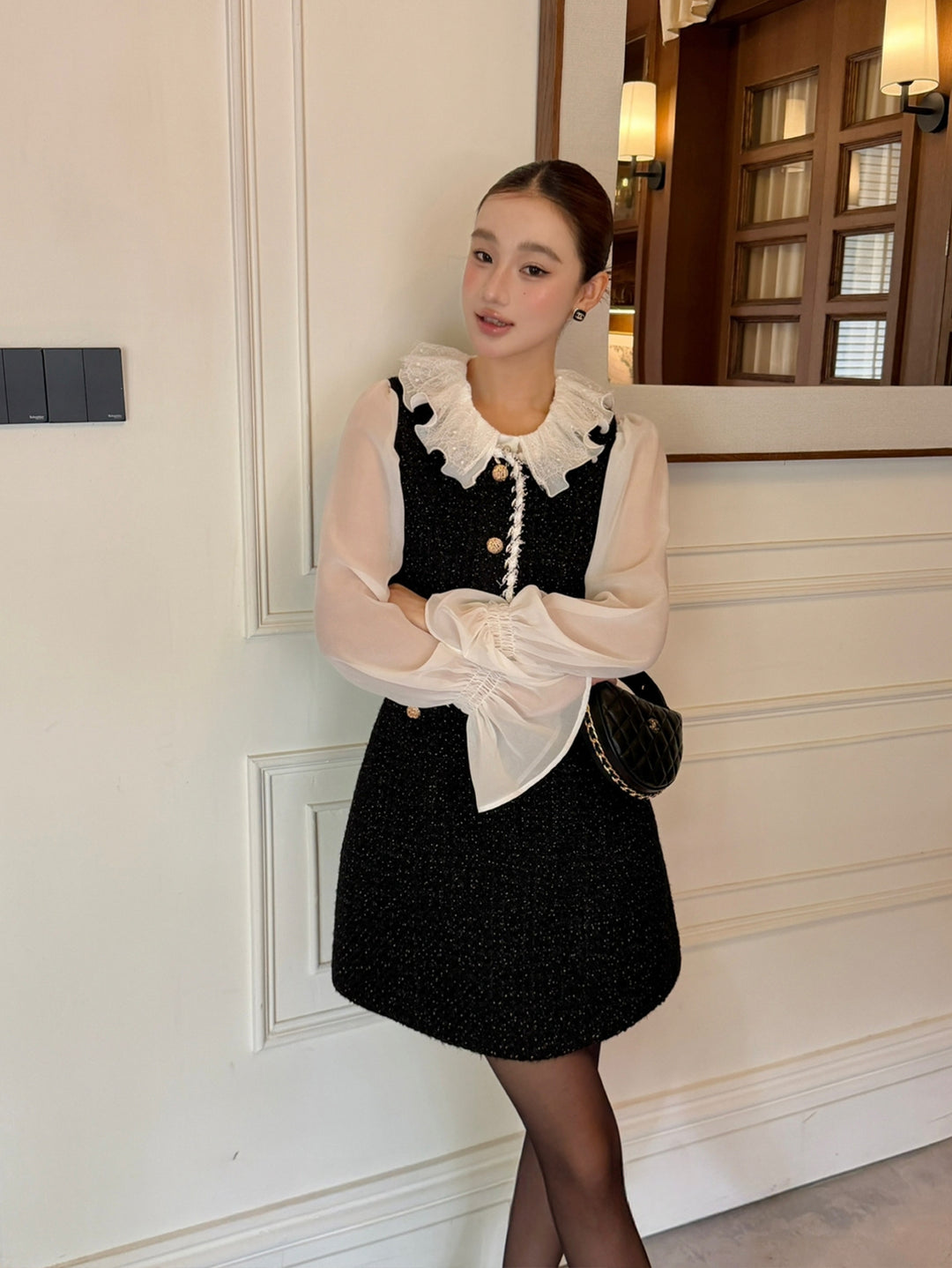 【dress】ノースリーブミニワンピース Q8958