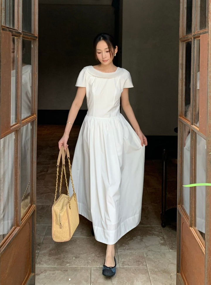 【dress】2色展開ロングワンピース Q8654