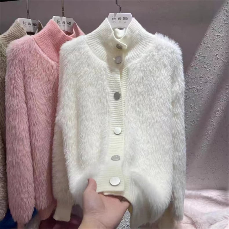 【outer】シャギーニットカーディガン　M18057