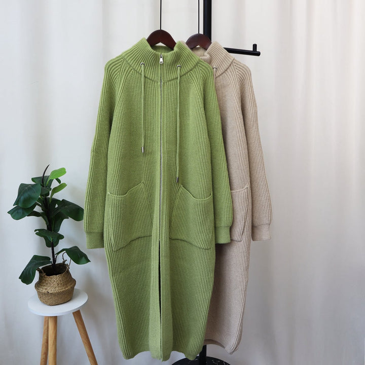 【outer】ロング丈ニットカーデ　M18347
