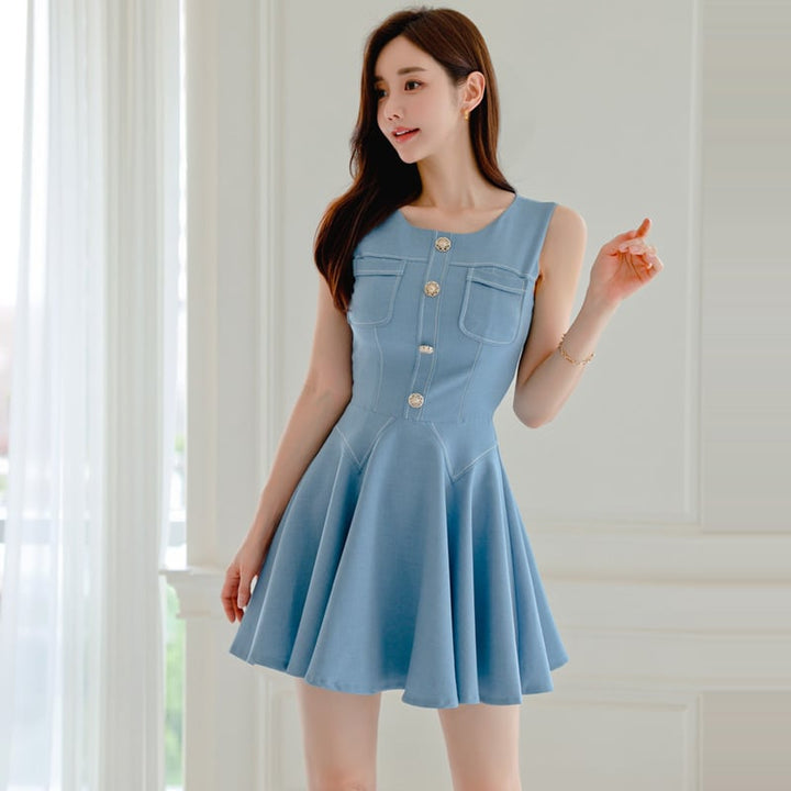 【dress】ノースリーブワンピース　M24255