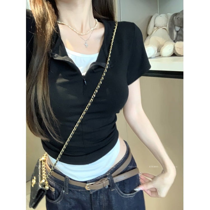 【tops】切り替えTシャツ　M29866