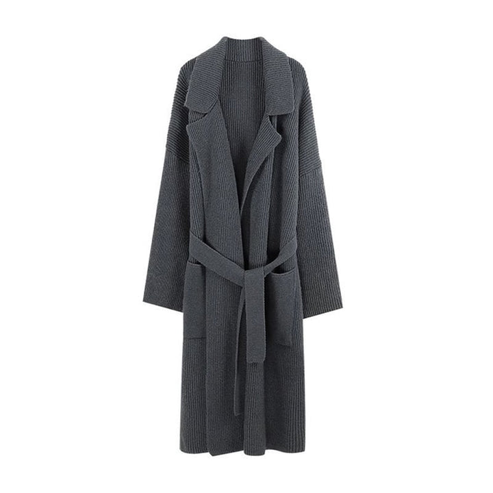 【outer】ロング丈Vネックニットカーディガン　M17893