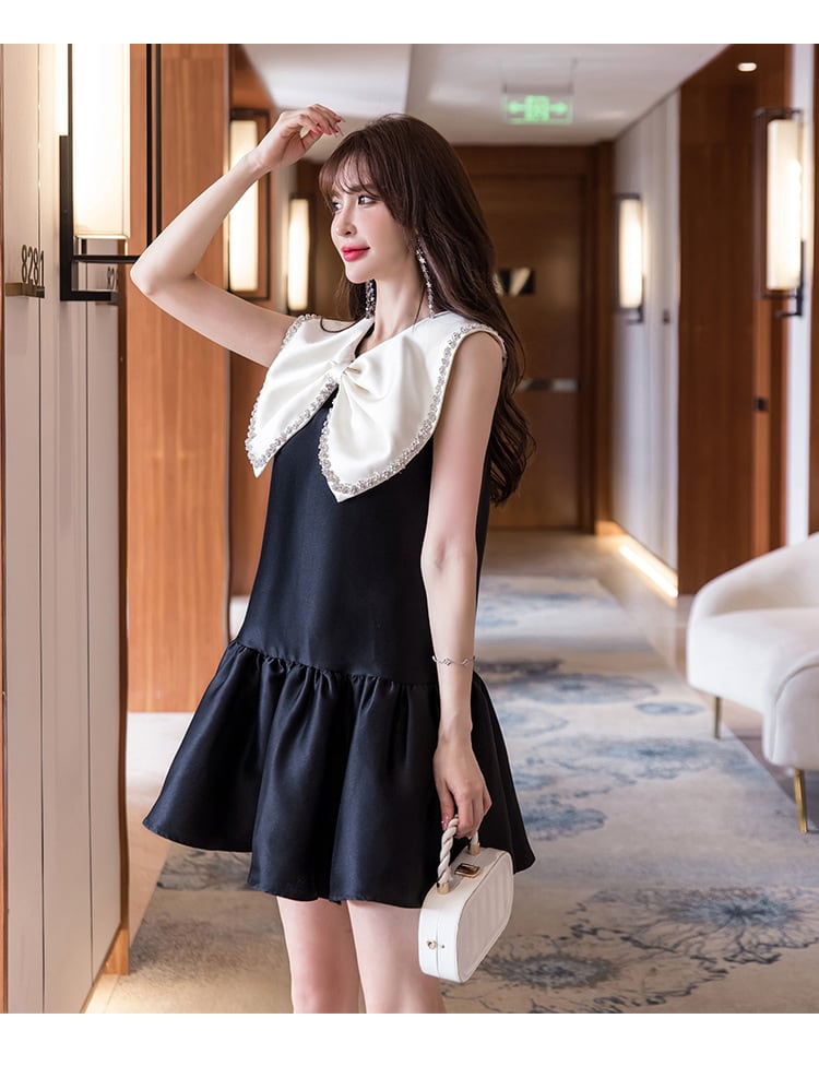 【dress】おしゃれ度高まるリボン付きデートワンピース　M16753