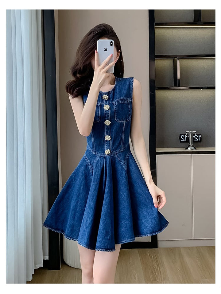【dress】デニムワンピース　M24566