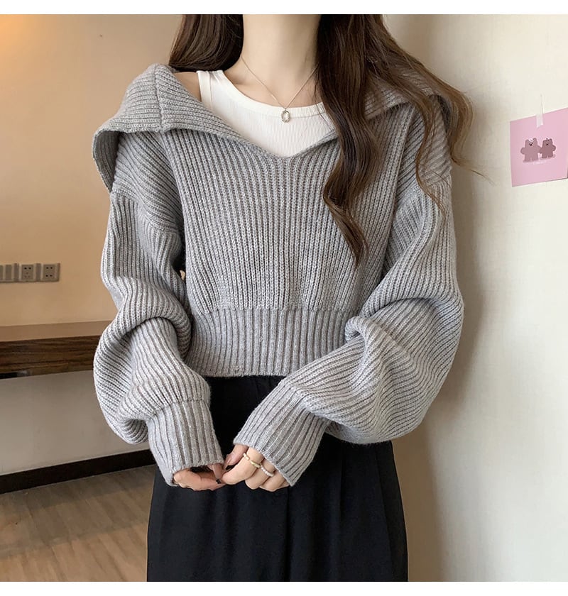 【set】ニットプルオーバーアンサンブル　 M17857