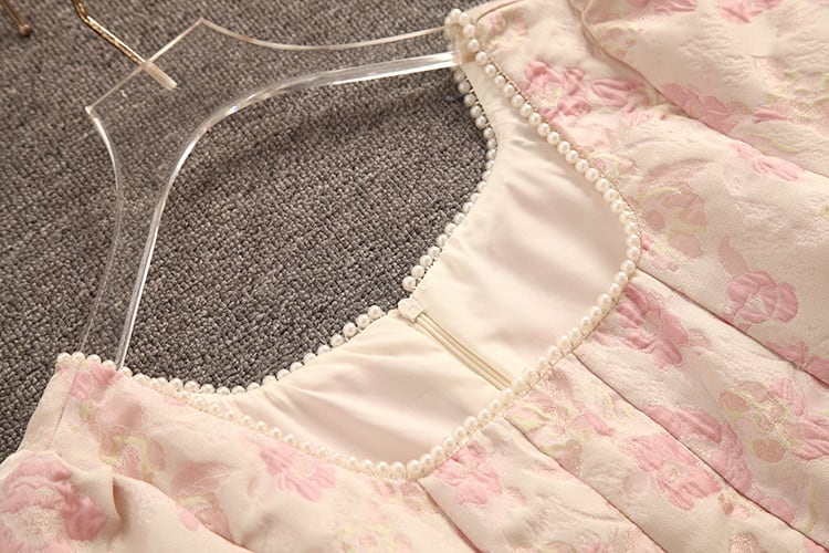 【dress】美人度アップパフスリーブデートワンピース着瘦せ　M16896