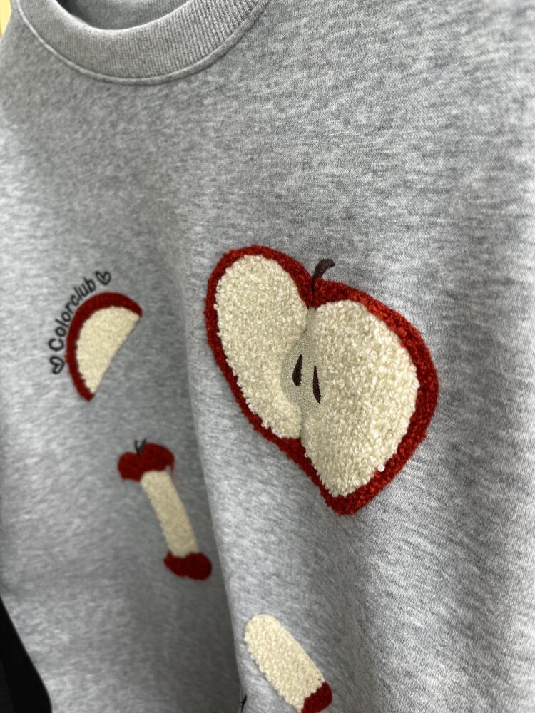 【tops】クルーネック刺繍プルオーバー　M28961