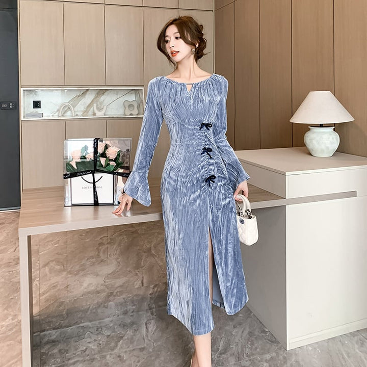 【dress】スリットワンピース　M28544