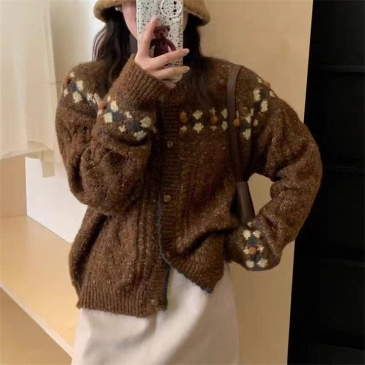 【outer】ニットカーデ　M25638
