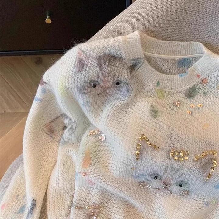 【tops】クルーネックニットセーター　M29121