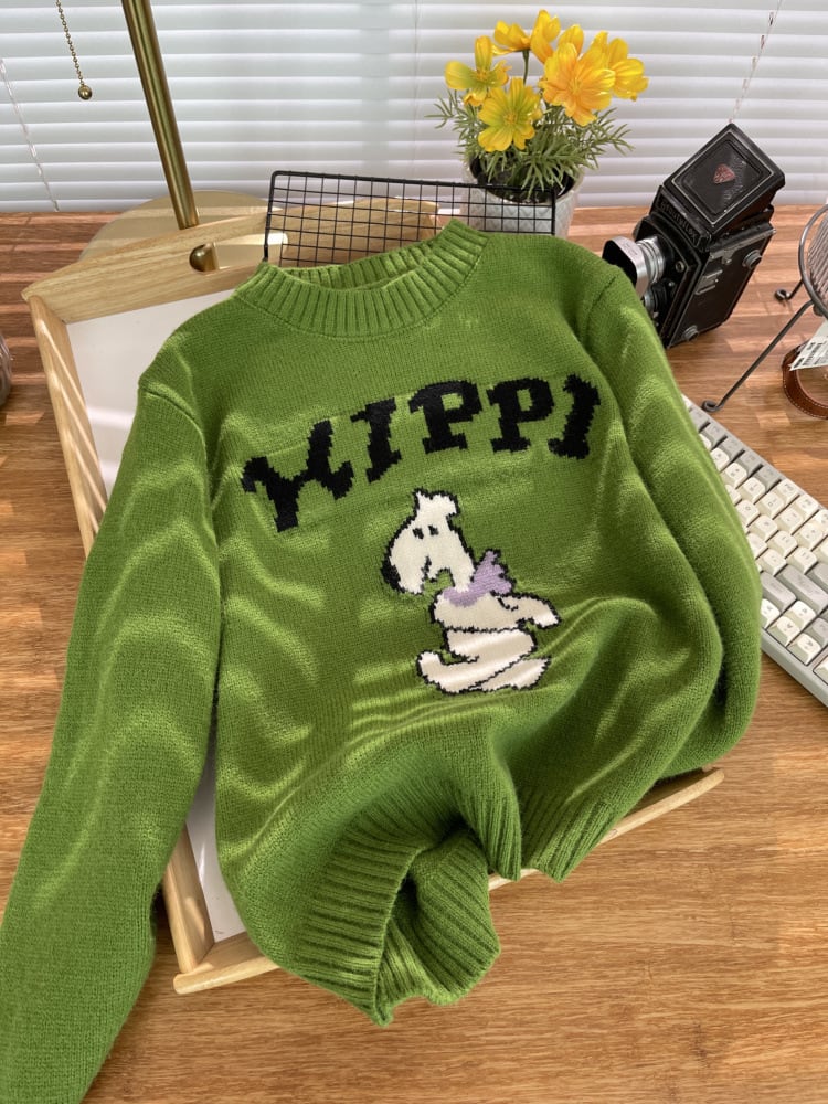 【tops】ジャカードニットセーター　M26686