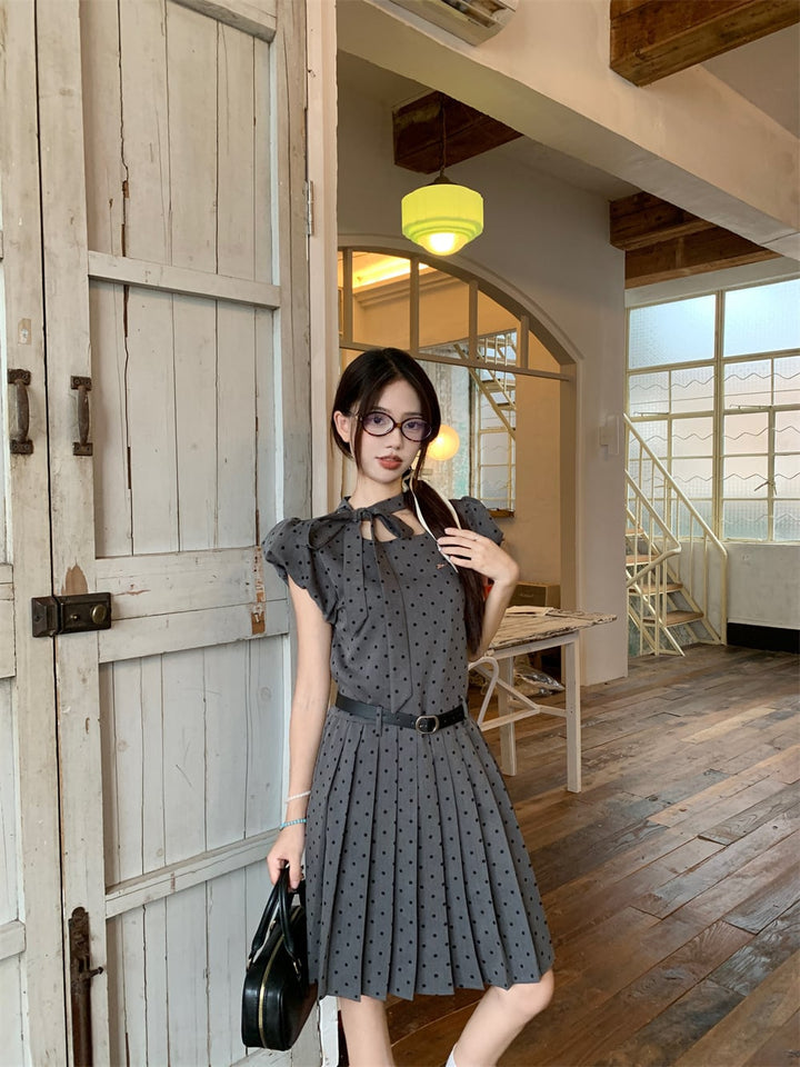 【dress】ドット柄ワンピース　M25216