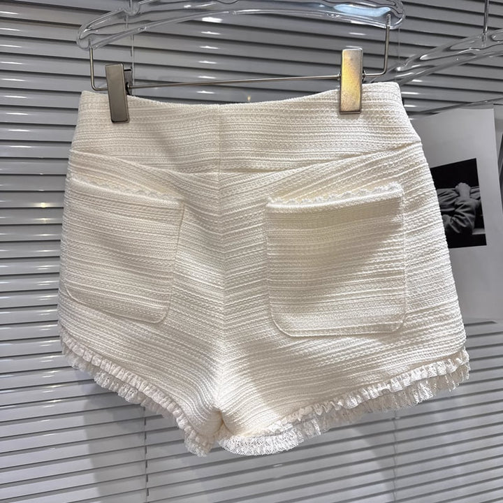 【bottoms】レースドッキングショートパンツ Q7447
