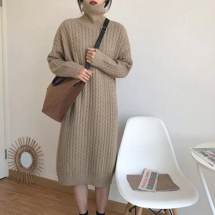 【dress】ハイネックニットワンピース　M17937