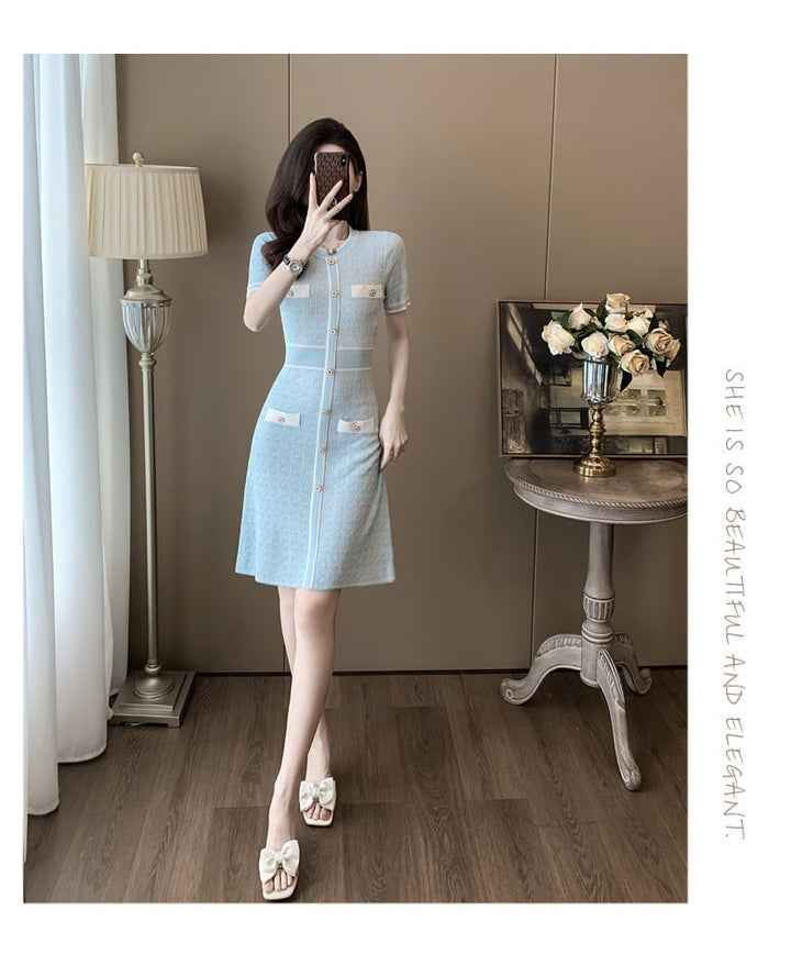 【dress】ニットワンピース　M24003