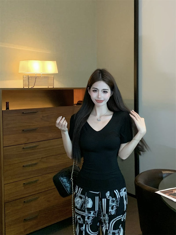 【set】Tシャツ×ワイドパンツセット　M23924
