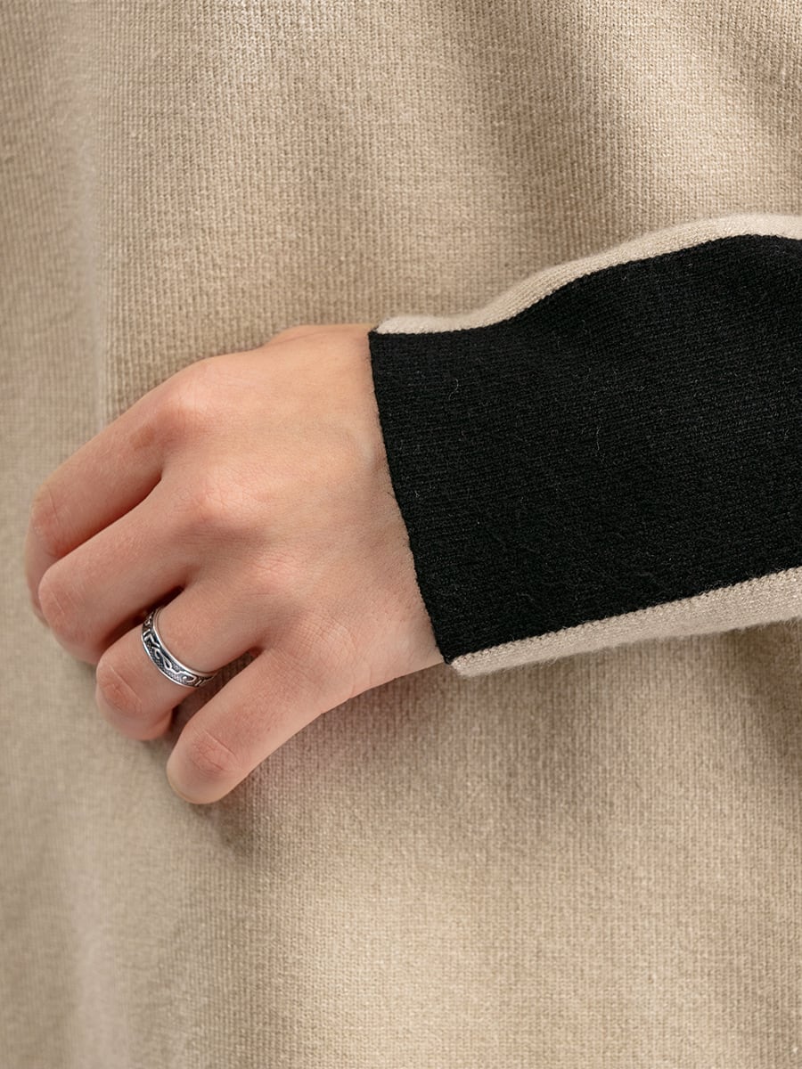 【set】ニットプルオーバー+ストレートパンツセット　M17834