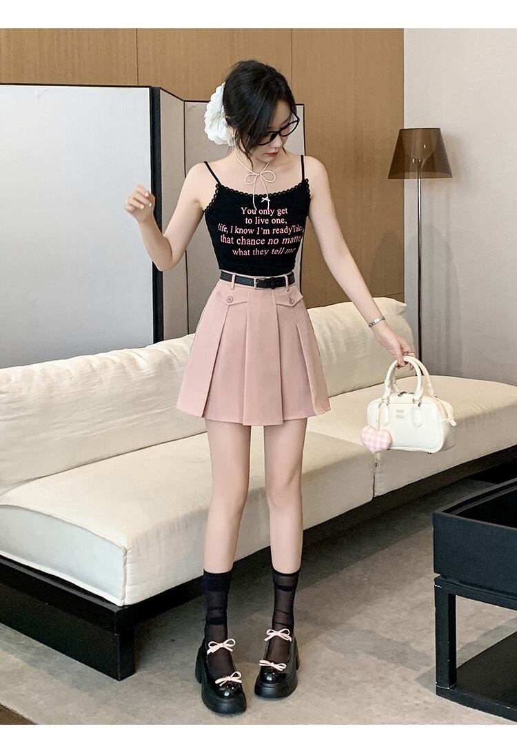 【bottoms】プリーツスカート　M29366