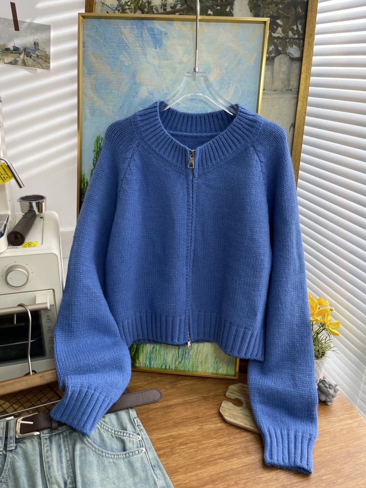 【outer】クルーネックニットカーデ　M26651