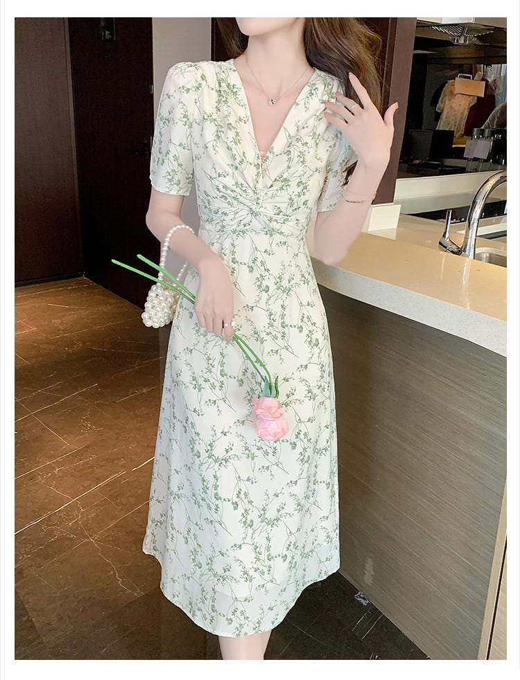 【dress】花柄ワンピース　M22275