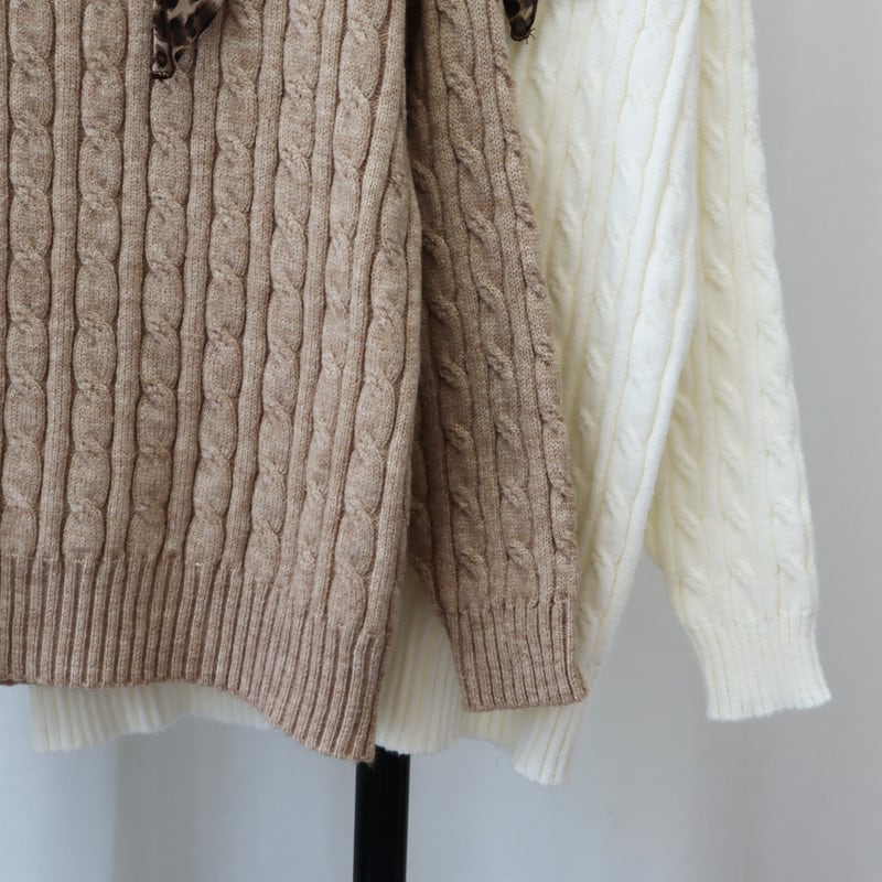 【tops】ボートネックニットセーター　M26870