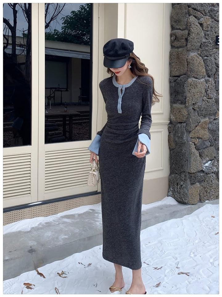 【dress】ニットワンピース　M27525
