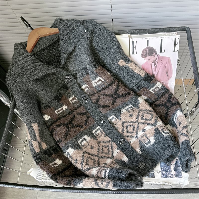 【outer】ニットカーデ　M28354