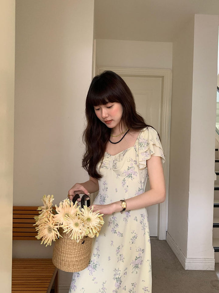 【dress】花柄ワンピース　M25113