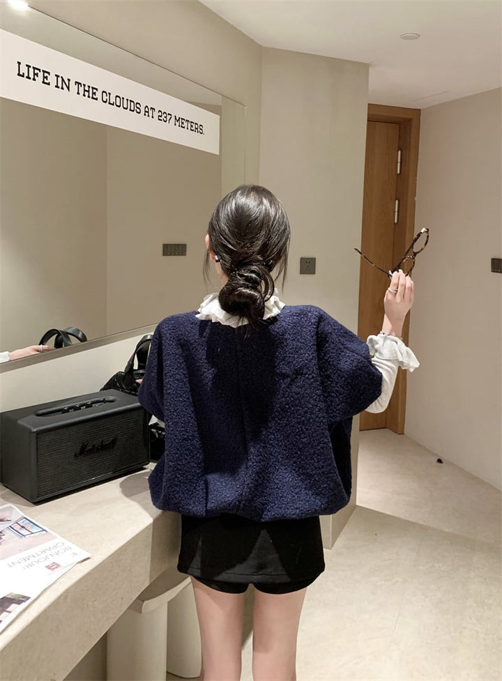 【set】フリルニットトップス×半袖プルオーバーセット　M28514