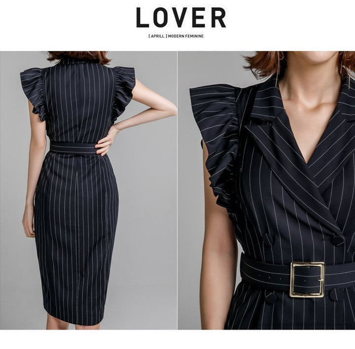 【dress】ダブルボタンワンピース　M23959